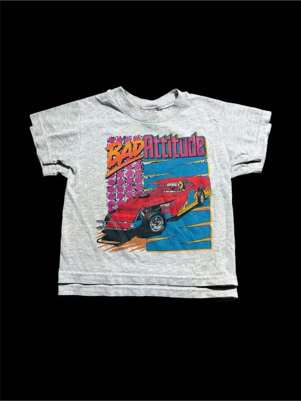 Vintage Hanes Bad Attitude I-30 Speedway Little Rock Arkansas Racing T-Shirt Tod
